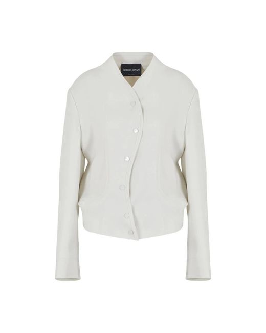 Giorgio Armani White Light Jackets