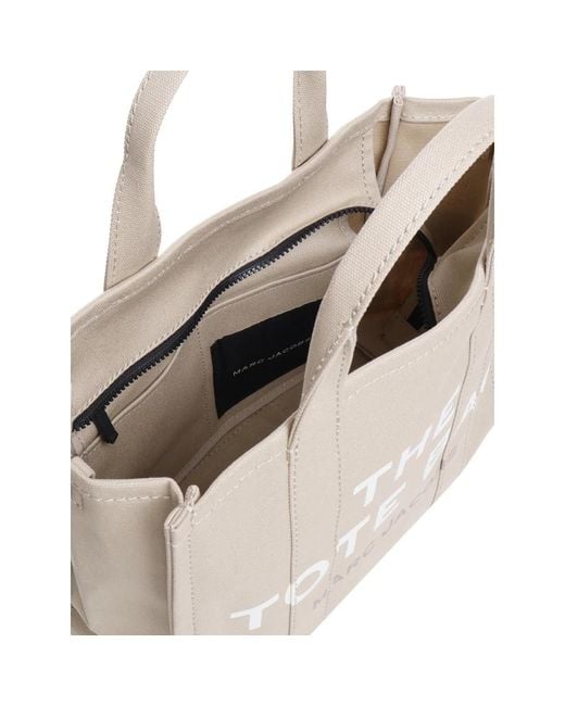 Marc Jacobs Natural Canvas schultertasche in