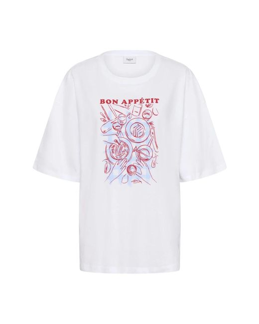 T-Shirts Saint Tropez de color White