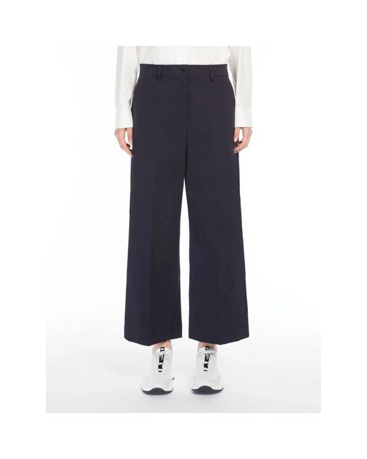 Weekend by Maxmara Blue Wide Trousers