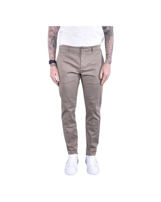Dondup Gray Chinos for men