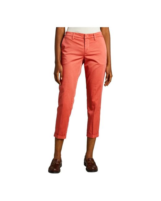 Fay Red Chinos