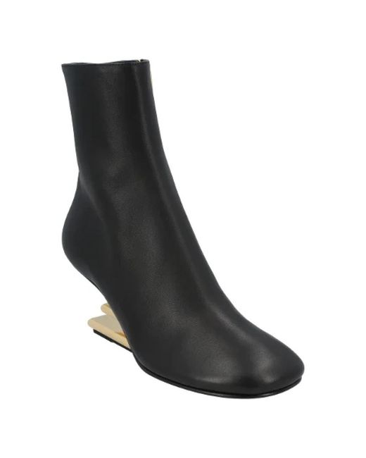 Fendi Black Heeled Boots