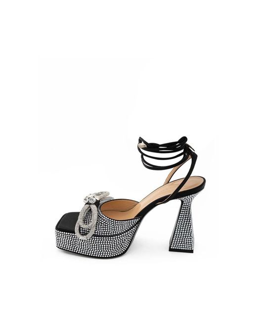 Mach & Mach Black High Heel Sandals