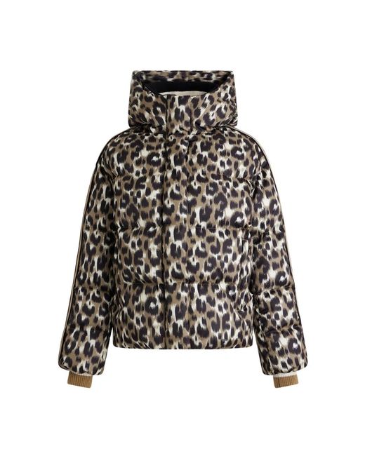 Fusalp Jassen ,Veelkleurig ,Leopard Donsjas in het Black