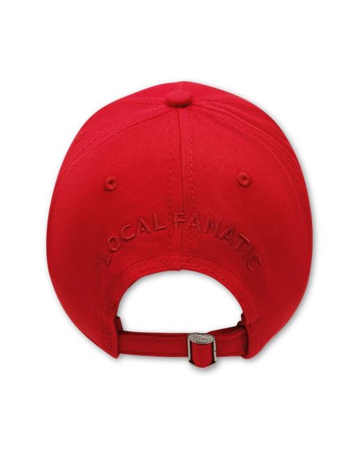 Local Fanatic Red Caps for men