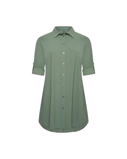 Plus Basics Blouse Long in het Green