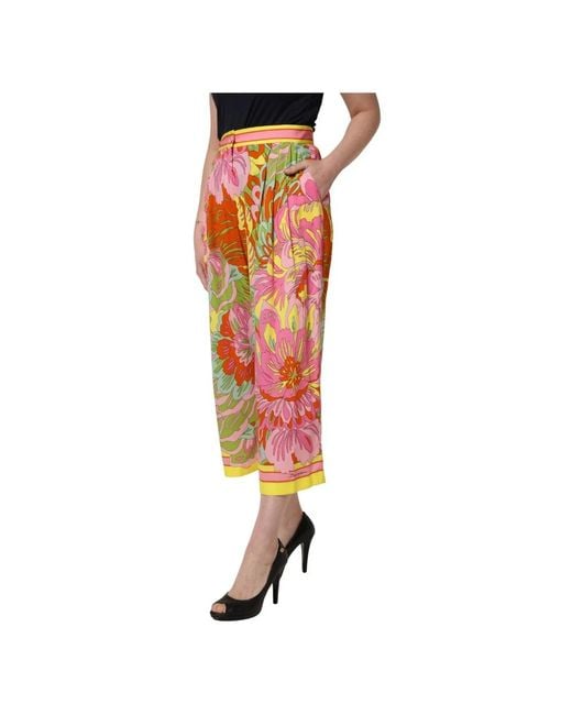 Dolce & Gabbana Orange Cropped Trousers