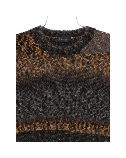Dondup Brown Round-Neck Knitwear for men