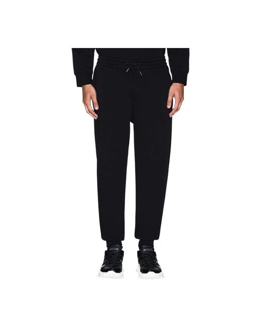 ARMANI EXCHANGE Broeken ,Zwart ,Leer Klassieke Getailleerde Broek Met Rechte Pijpen in het Black voor heren