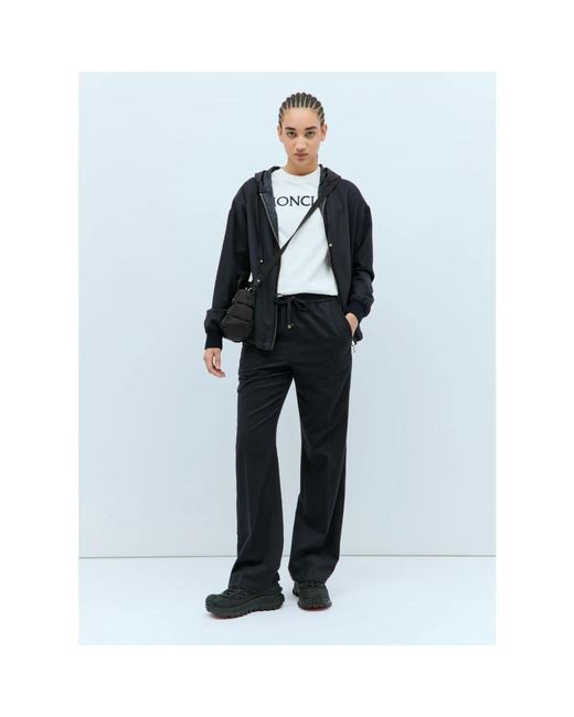 Moncler Wide Trousers in het Black