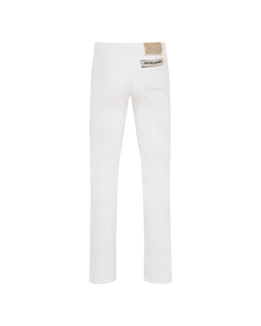 Jacob Cohen White Slim Fit Jeans for men