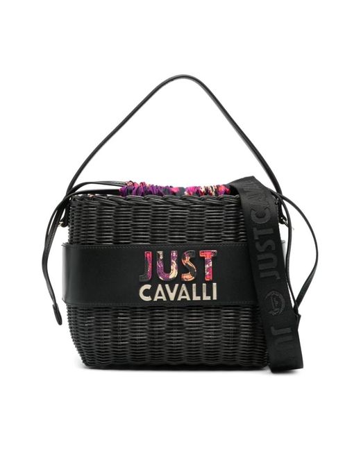 Just Cavalli Black Shoulder Bags