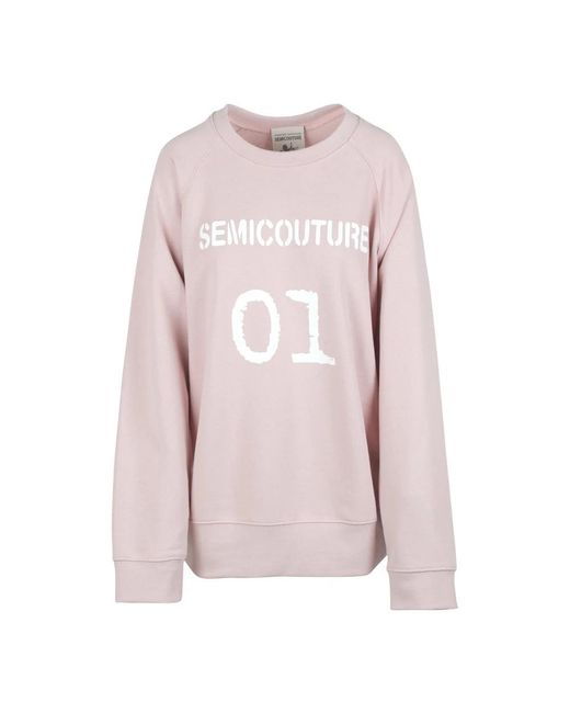 Semicouture Pink Sweatshirts