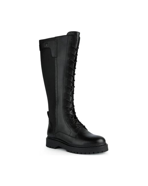 Geox Black High Boots