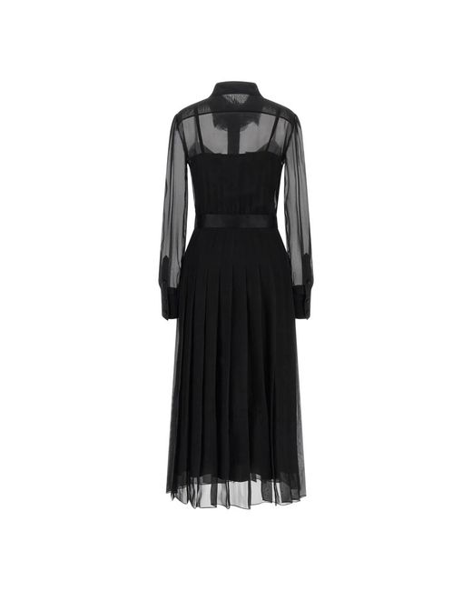 Dolce & Gabbana Black Dolce & Gabbana Chiffon Dress