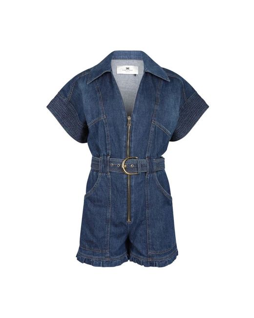 Elisabetta Franchi Blue Playsuits