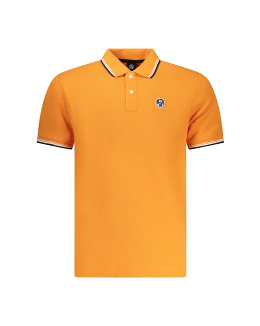 North Sails Orange Polo Shirts for men