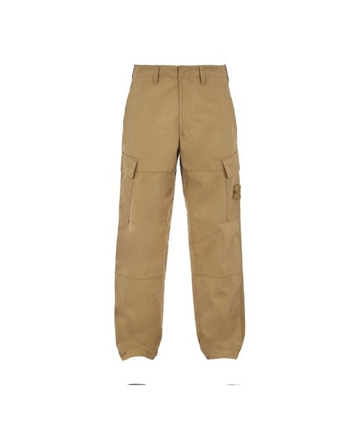 Stone Island Natural Straight Trousers for men