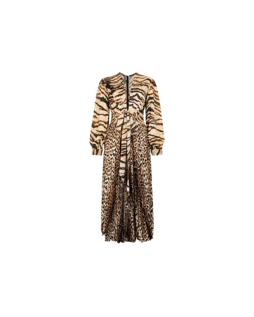 Roberto Cavalli Natural Midi Dresses