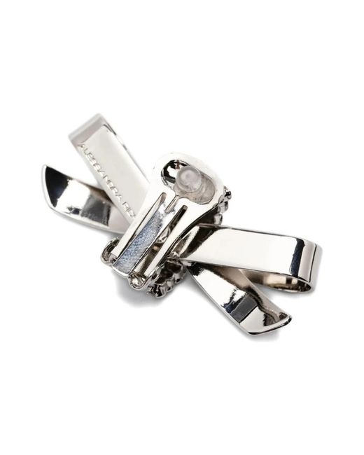 Alessandra Rich White Earrings