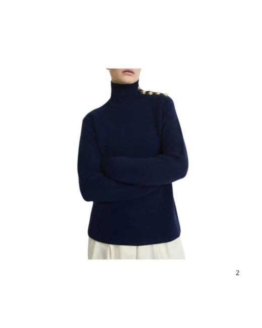 Laurence Bras Blue Maillon Sweater