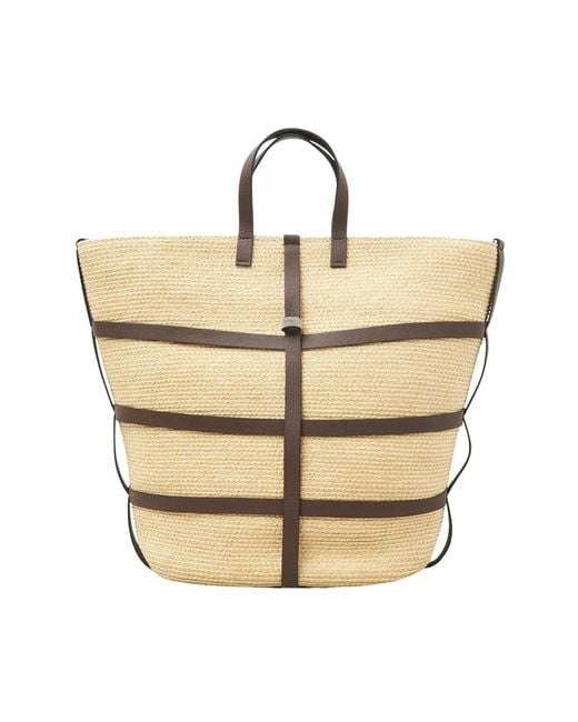 Tote Bags di Peserico in Metallic