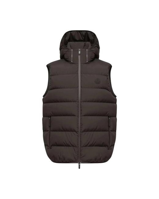 Moncler Brown Waistcoats for men