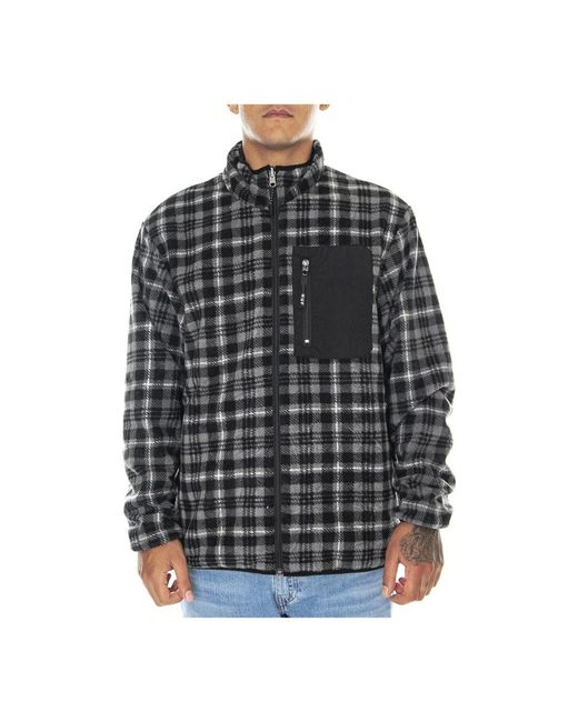 Huf Regular Zip Jacket in het Black voor heren
