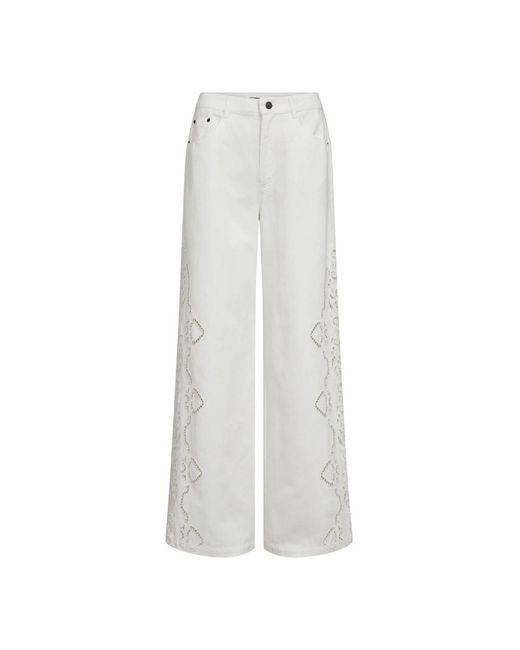 co'couture Wide Broeken in het White