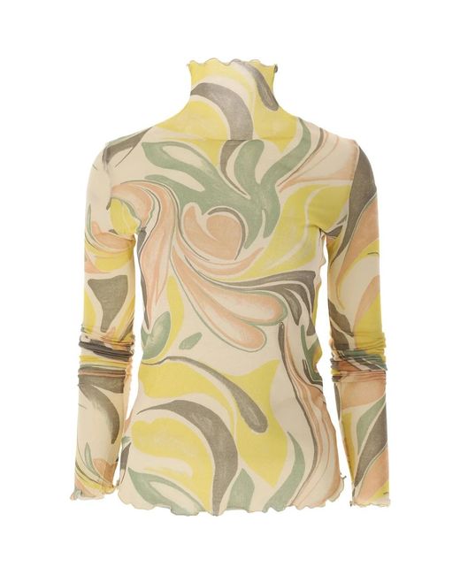 Alysi Overhemden ,Veelkleurig ,Blouses in het Yellow