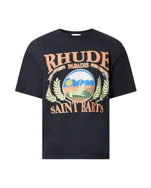 Rhude Blue T-Shirts for men