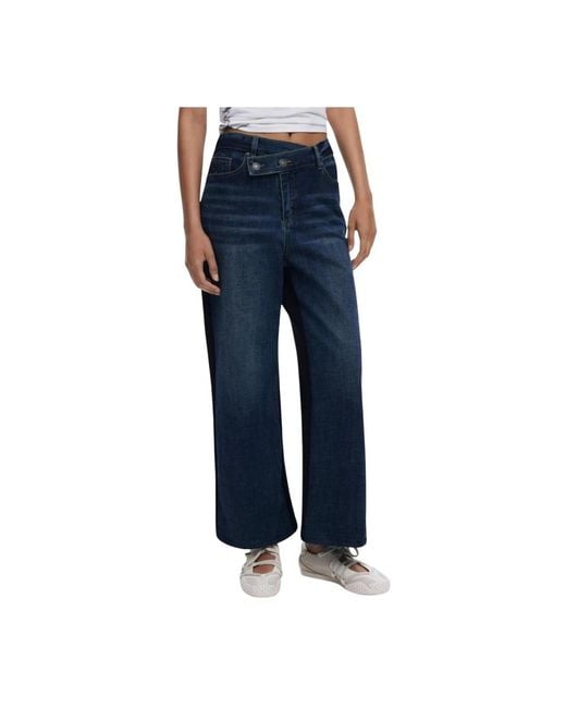 Desigual Boot-Cut Jeans in het Blue