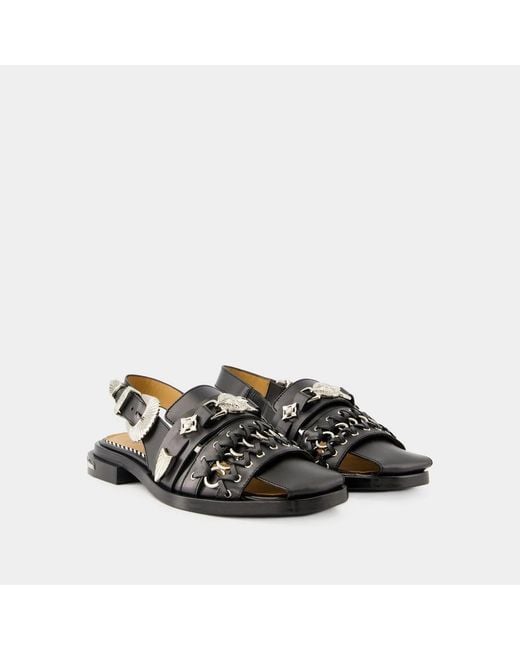 Toga Black Ballerinas