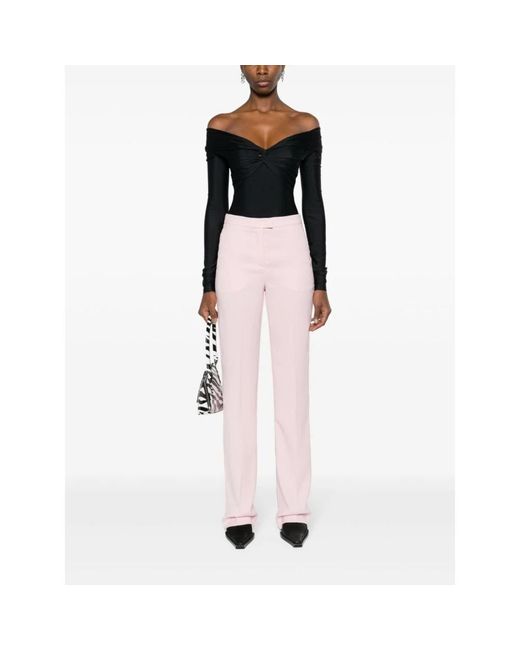 ANDAMANE Pink Straight Trousers