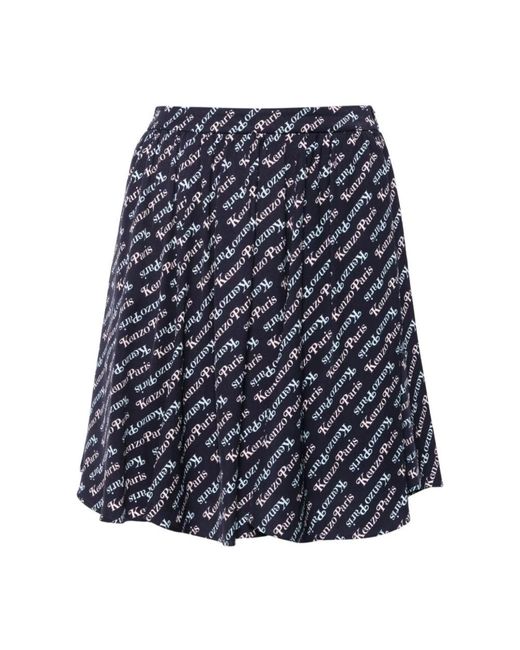 KENZO Blue Short Skirts