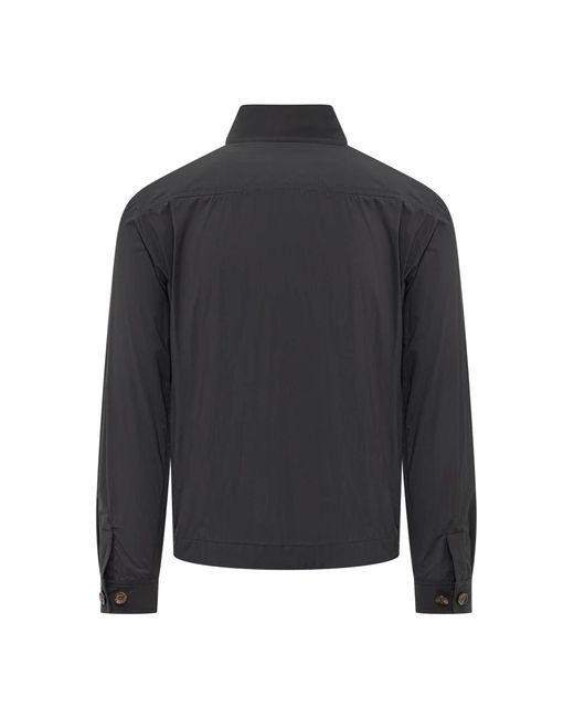 Light Jackets di Moorer in Black da Uomo