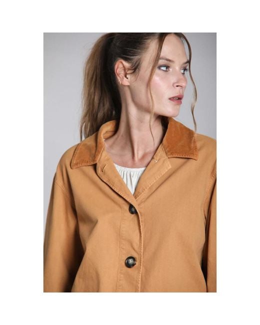 Mason's Blue Damenjacke Aus Slub-Panama-Stoff