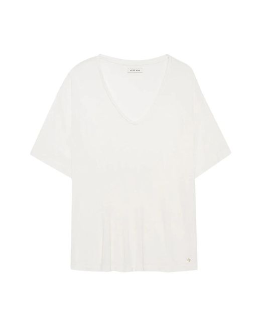 Anine Bing White T-shirts
