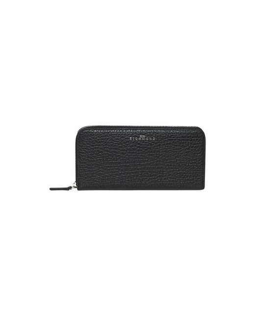John Richmond Black Zip Wallet
