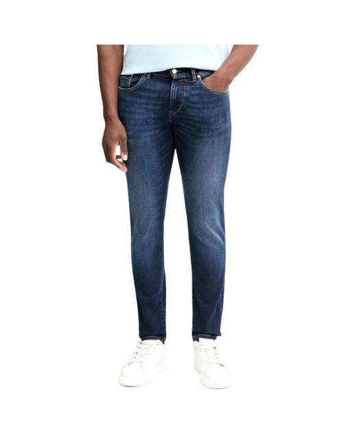 Karl Lagerfeld Blue Slim Fit Jeans for men
