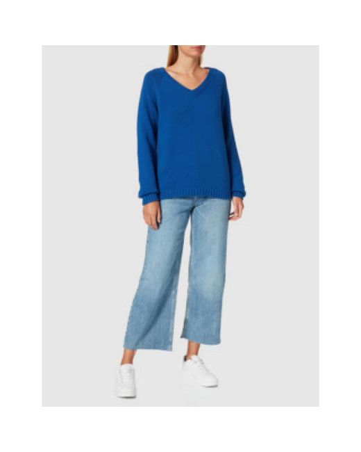 Camel Active Veelzijdige Effen Damessweater in het Blue
