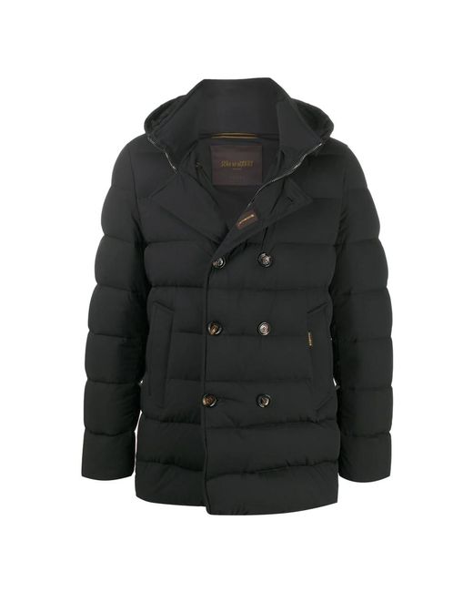 Moorer Doppelreihige steppjacke in Black für Herren