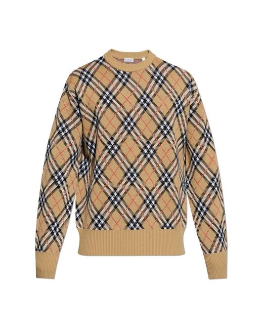 Burberry Round-Neck Knitwear in het Gray voor heren