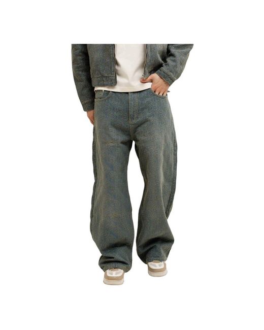 Equalite Monogram Jeans in Green für Herren