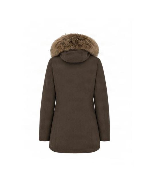 Woolrich Brown Parkas