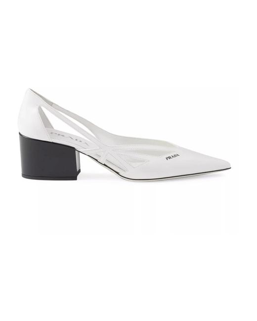 Prada Pumps in het Metallic