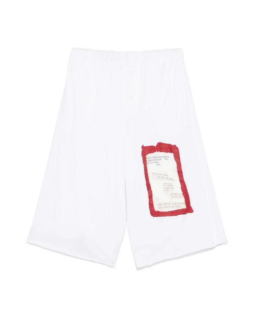 Marni Korte Broeken ,Wit ,Katoen Casual Shorts in het White voor heren