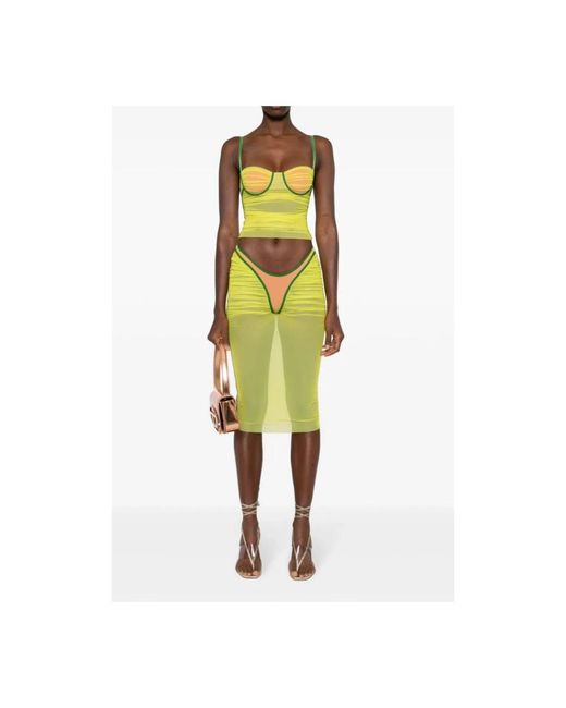 DIESEL Yellow Midi Skirts