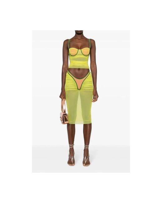 DIESEL Yellow Midi Skirts